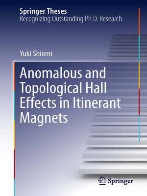 cover image of Anomalous and Topological Hall Effects in Itinerant Magnets